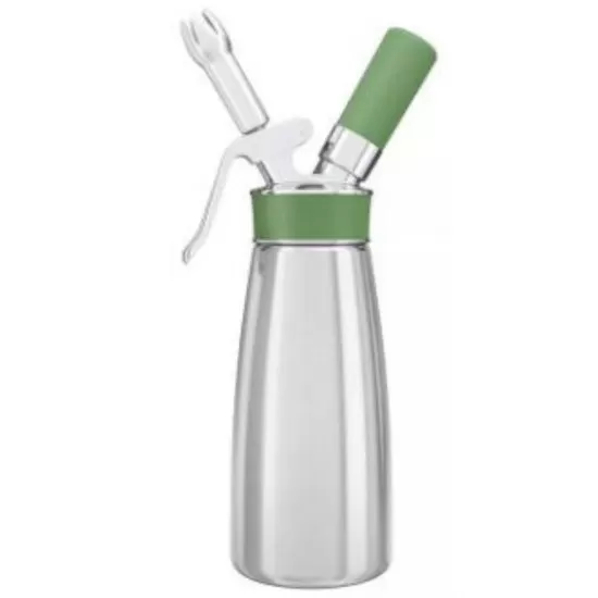 Garrafa Sifão Culinário Green Whip Verde - Série Eco 500ML - Garantia de 10 anos